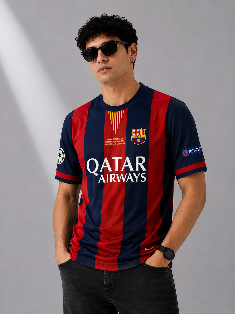 Neymar Jr 11 Iconic .Barca Retro Jersey