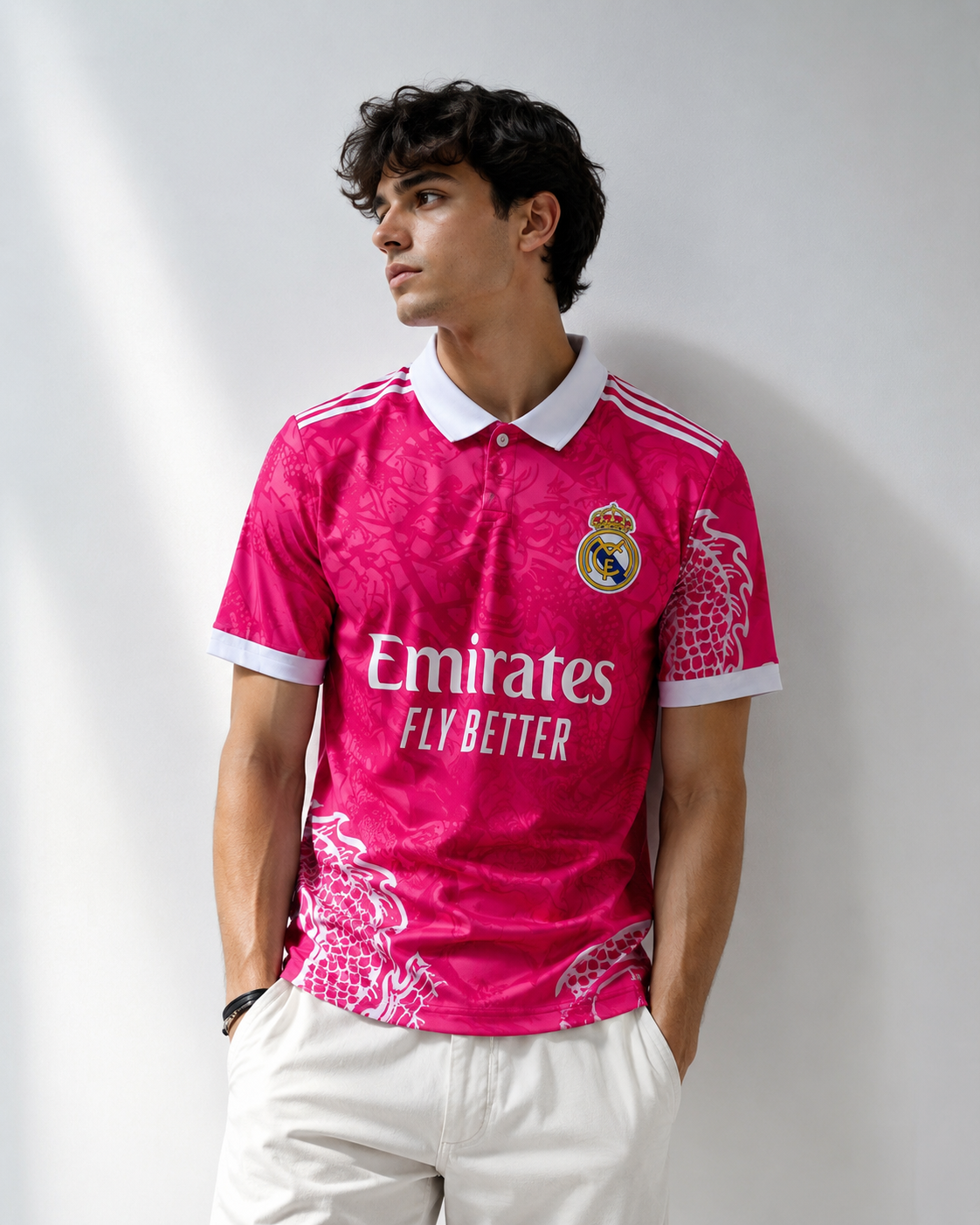 Real Madrid Dragon Edition Pink Jersey – Premium