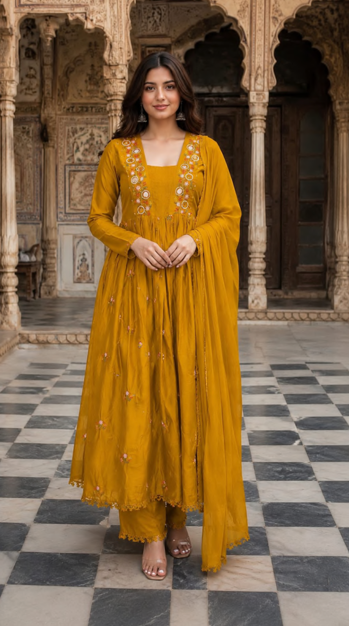 Premium mul cotton suit se
