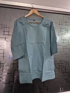 Embroidery short top, Pure Cotton, embroidery work