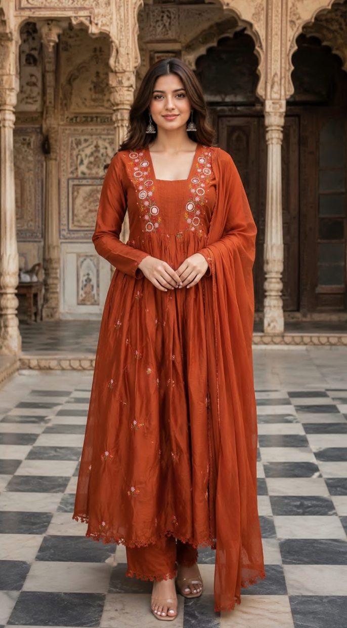 Premium mul cotton suit se